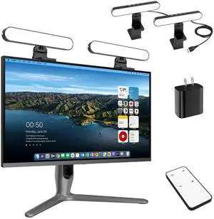 _Mega Brand Dual-Lamp Video Conference Lighting Kit, Webcam Monitor Light with Remote and Touch Control, Zoom Lighting for Computer, Light for Laptop/Podcast/Streaming/Video Calls/Meetings_Mega Brand