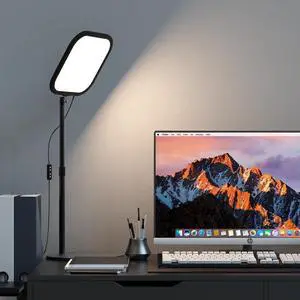_Mega Brand 10in Zoom Lighting for Computer,Full-Screen LED Video Conference Light,Desk Ring Light with Stand and Phone Holder for Video Call,Webcam,Home Office,Podcast,Online Meeting,Live Streaming
