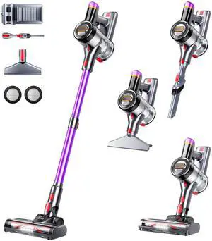 _Mega Brand Cordless Vacuum Cleaner,500W 40Kpa60Mins Vacuum Cleaners for Home,Self-Standing Stick Vacuum with LDE Display,Wall Mount Charging, Anti-Tangle Wireless Vacuum for Carpet Pet Hair Hardfloor