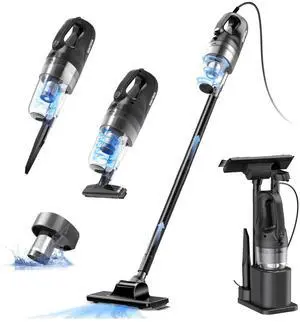 _Mega Brand Corded Vacuum Cleaner, Super Power Suction Stick Vacuum Cleaners for Home, 6-in-1 Lightweight Hard Floor Vacuum Removable Handheld Vac, Portable Vacuum for Pet Hair