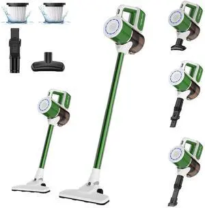 _Mega Brand Cordless Vacuum Cleaner, Cordless Stick Vacuum for Pet Hair & Hard Floors, 30Kpa Powerful Suction, Up to 35 Mins Runtime 6-in-1 Lightweight Handheld Vacuum Cleaner