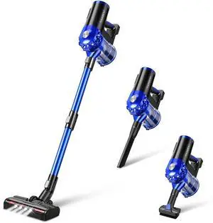_Mega Brand Cordless Vacuum Cleaner with 28KPa Powerful Suction, Brushless Motor, HEPA Filter, 3 Modes, Detachable Battery, 2-in-1 Stick & Handheld Vacuum for Home Hard Floor Pet Hair
