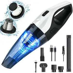 _Mega Brand Handheld Vacuum Cordless, Portable Cordless,13000 pa Strong Suction Portable Hand Vacuum Rechargeable with LED Light, Car Hand Vacuum for for Home/Car/Pet Hair/Travel Cleaning