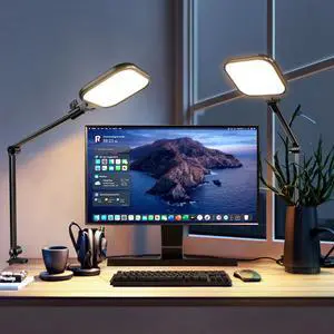 _Mega Brand Streaming Light (1 Pack), 8" Ring Light for Desk with Clamp and Adjustable Arm, Zoom Lighting for Computer, Video Conference Lighting for Home Office, Video Calls, Streaming, Podcasting