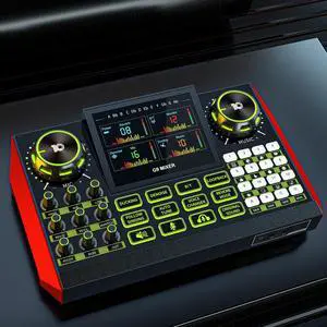 _Mega Brand G9 Gaming Audio MixerPodcast Equipment Live Sound Card for StreamingAudio Interface DJ Mixer Sound Card/Board Condenser Microphone for Tiktok Gaming Video Content Creator Kit.
