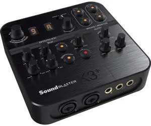 _Mega Brand Sound Card - Sound Blaster K3+ - Streaming and Recording Mixer - USB - Sound Effects - 70SB172000001