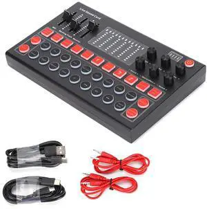 _Mega Brand M9 Sound Card Kit, 99% of Live Singing Software Supported Sound Card Set Hear Your Voice Effectively for Live Broadcast for Live Sound
