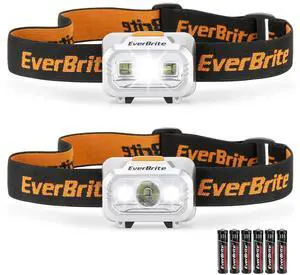 2 Pack LED Headlamp, 4 Lighting Modes with Pivoting Light Head | Batteries Included, IPX4 Water Resistant, Adjustable Headband, Battery Powered, Ideal for Camping, Running, Hiking, Emergency 2 Pack LED Headlamp, 4 Lighting Modes with Pivoting Light Head | Batteries Included, IPX4 Water Resistant, Adjustable Headband, Battery Powered, Ideal for Camping, Running, Hiking, Emergency