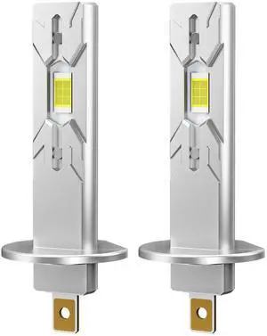 _Mega Brand h1 bulbs,Super Bright 6500K Cool White Fanless, IP68 Waterproof, Pack of 2