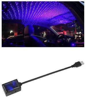 _Mega Brand USB Car Roof Star Night Light, Portable Adjustable LED Show Romantic Atmosphere Star Night Projector, Car Interior Decoration for Wedding Car, Ceiling, Bedroom, Party