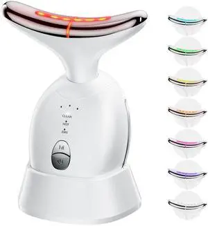 _Mega Brand Facial & Neck Massager: Red Light Therapy for Women, Skin Lifting Beauty Device,7 in 1 LED Facial Sculptor Tool for Women's Daily Skincare