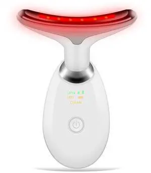 _Mega Brand Face and Neck Massager Tools, Portable Facial Beauty Device,Facial Massager with 7 Color LED Lights for Skin Care