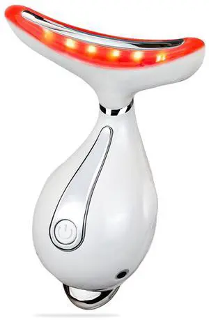 _Mega Brand LED Light Therapy Device, Face Massager Tool for Women,Electric Facial Neck Eye Lift Massage Kit with Color LED, Red Light Therapy for Skin Beauty Firm Tightening