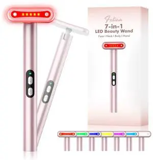 _Mega Brand Red-Light-Therapy-for-Face, 7 in 1 LED Light Therapy Eye Equipment for Skin Care at Home Red Light Therapy Face Massager Skin Rejuvenation Light