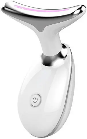 _Mega Brand Facial and Neck Massager, Multi-Mode Adjustabl, Facial Shaping Tool, Can Improve Skin Condition (White)
