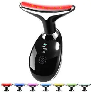 _Mega Brand 7-in-1 Red-Light-Therapy-for-Face and Neck, Face Neck Massager for Daily Skin Care Routine, Skin Care Tool