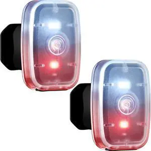 _Mega Brand Running Lights for Runners Rechargeable LED Safety Lamps USB Rechargeable Clip on Strobe Bicycle Tail Lamps with 5 Modes Flashing Bike Lights for Night Riding Walking Hiking Pet Dog