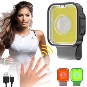_Mega Brand Running Light, Rechargeable Clip on Running Lights, 12 Modes, Motion Sensor, Magnetic, Dog Lights for Night Walking, Camping, Outdoor Adventure