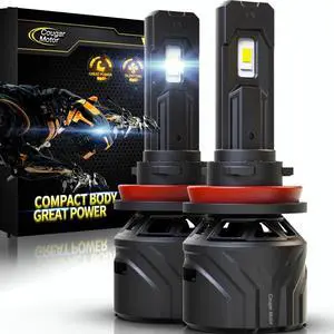 _Mega Brand H11 Bulbs, H11 Light Bulb H8 H9 Fog Lights 6500K White Non-Polarity H11 Fog Bulb Plug and Play - Pack of 2