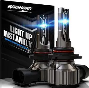 _Mega Brand 9005 Bulbs, 300% Brightness 6500K Fanless Instant Plug In Fog Light, Pack of 2