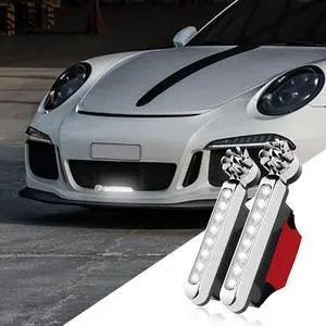 _Mega Brand 2 Pcs LED Wind Powered Vehicle Lights, Car Lamp No Need External Power Supply, Waterproof Car Wind Energy Daytime Light, Auto LED Daytime Running Lights for General Purpose Vehicle