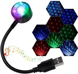_Mega Brand USB Star Projector Night Light, Adjustable Car Roof Lights, 4 Colors & 9 Functional Modes, Portable LED Interior Lights for Car Decor, Ceiling, Bedroom, Party - 1 Pack
