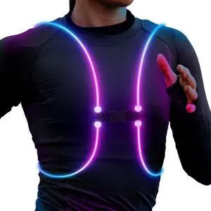 _Mega Brand Running Lights For Runners, Reflective Running Vest, Reflective Running Gear Walking Vest For Women, Light Up Running Vest, Gifts For Runners, Safety Running Vest For Women & Men