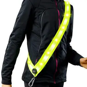 _Mega Brand Rechargeable LED Reflective Lighted Vest for Night, Dog Lights for Dark Walking, Running Gear