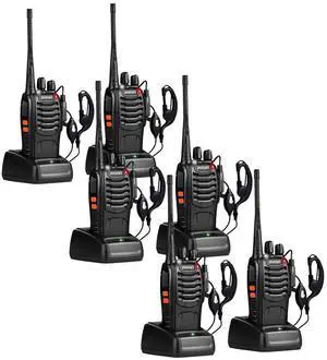 _Mega Brand Two Way Radios Long Range Walkie Talkies for Adults with Headphones,16 Channel Handheld 2 Way Radio Rechargeable with Flashlight Li-ion Battery and Charger6 Pack