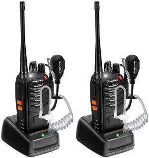 _Mega Brand Rechargeable Walkie Talkies Long Range:MT-8S Walkie Talkie with Earpiece, Flashlight, VOX 1500mAh Battery, Walkie Talkies for Adults Business, Hunting Camping Essentials, 2 Pack