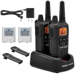 LXT600VP3 FRS Walkie Talkies - Long Range 36-Channel Two-Way Radios, NOAA Weather Alerts(2-Pack, Black)