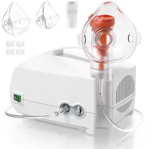 Nebulizer Machine - Home Nebulizer for Adults and Kids, Nebulizer Machine with Tubing, Mouthpiece and Masks for Adults and Kids _Mega Brand
