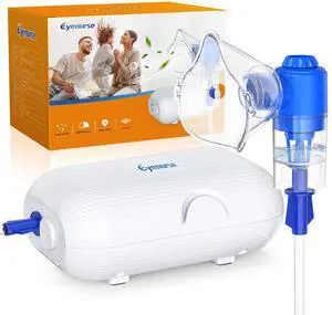 _Mega Brand Nebulizer for Adults& Kids, Nebulizer Machine Quiet Nebulizer for Breathing with Mouthpiece & 2Masks, Nebulizer System with Tubing Kit for Home Use