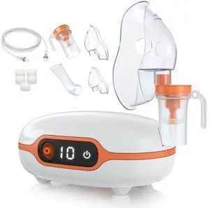 Portable Nebulizer for Adults Kids, Accessory Device Intended for Single-Patient use,Mini Handheld Nebulizer with Mouthpiece, Steam Inhaler ofHome Cool MistNebulizer(Direct Patient Interface)0107-Z8