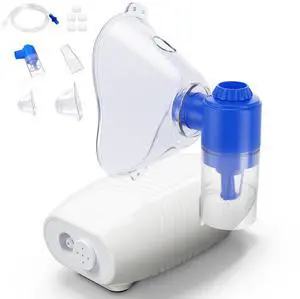 Portable Nebulizer Compressor for Adults and Kids, Nebulizer Machine for Breathing Treatment with 2 Masks, Nebulizer with Tubing Kit for Home Use