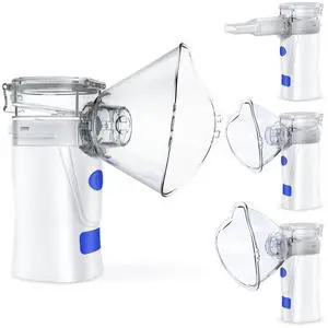 Portable Nebulizer, Efficient Handheld Mesh Nebulizer for Adults and Kids, Nebulizer Machine with Metered-Dose Inhaler Accessory