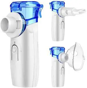 _Mega Brand Portable Nebulizer - Includes 1 Set Accessories,Nebulizer with Auto Clean Mode for Kids Adult Family & Travel Use