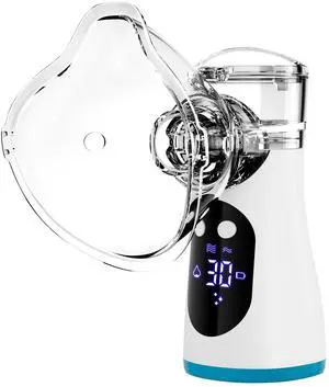 Advanced Rechargeable Nebulizer with LCD Display - Ideal for Home, Travel & On-The-Go Use - Effective & Portable - Perfect for Daily Respiratory Care