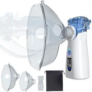 Regulation Name: Nebulizer Portable 8cc Mesh Nebulizer with LED Display- Ultra-Compact Handheld Nebulizer Machine for Adults & Kids, Rechargeable Battery-Powered Respiratory Relief