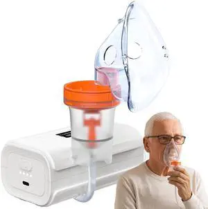_Mega Brand Nebulizer, Portable Nebulizer for Adults and Kids,Portable Nebulizer for Adults & Kids,Handheld Mesh Nebulizer for Breathing Problems