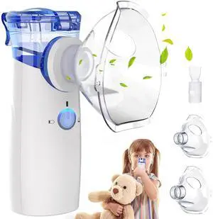 Nebulizer, Asthma Nebulizer for Adults and Kids, Rechargeable Nebulizer for Respiratory Problems, Portable Nebulizer for Fast Acting Relief at Home