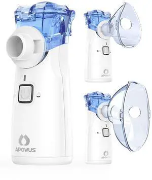 _Mega Brand Portable Nebulizer -Nebulizer for Adults and Kids, Nebulizer Machine for Adults and Kids with 3 Nebulizer Masks and Adjustable Nebulization Rate, Handheld and Easy