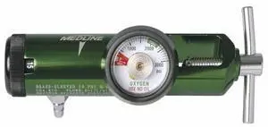 _Mega Brand Mini Oxygen Regulator, Latex Free, 0-15 Liters per Minute, 870 CGA Connection, Brass Sleeve