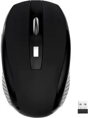 Wireless Mouse, 2.4Ghz Wireless Computer Mouse 1200,6 Buttons with Nano Receiver for Laptop,PC,Chromebook,Computer,Notebook,Office (Battery not Included, Black) Wireless Mouse, 2.4Ghz Wireless Computer Mouse 1200,6 Buttons with Nano Receiver for Laptop,PC,Chromebook,Computer,Notebook,Office (Battery not Included, Black)