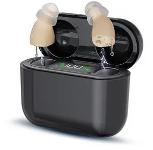 _Mega Brand Pro Hearing Aids for Seniors, Hearing Aid Amplifiers Devices Rechargeable with Noise Cancelling, Superior Sound Quality for Adults Women Men Hearing Loss