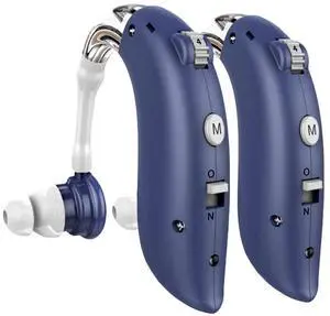 _Mega Brand High-Performance Hearing Aids for Seniors Severe Hearing Loss, Rechargeable with Noise Cancelling (Pair), 4 Modes - Comfort Design Ear Hearing Aid, PSAP