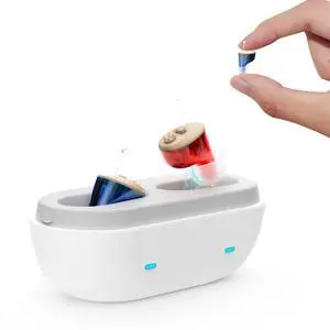 _Mega Brand True Hearing Aids for Seniors Not Amplifier- Noise Cancelling, Rechargeable & Invisible with Magnetic Charging Box