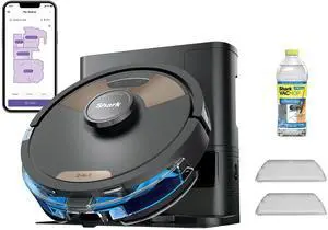 _Mega Brand Matrix Plus 2-in-1 Robot Vacuum & Sonic Mop, Home Mapping, HEPA Bagless Self Empty Base with 30-Day Capacity, CleanEdge, for Pet Hair, WiFi,