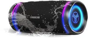 _Mega Brand HD77 Bluetooth Speaker - Powerful 360° Sound with Impactful Bass, 30W Portable Wireless Audio, 20H Battery, IPX7 Waterproof, TWS Stereo, Shockproof Design for Outdoor, Beach, Pool, Jobsite