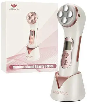 _Mega Brand Wrinkle Reduction Device, 5 in 1 Multifunction Facial Massager, High Frequency LED Skin Care Beauty Device, Skin Rejuvenation/Anti-Aging/Skin Tightening/Face Lifting/Face Cleansing